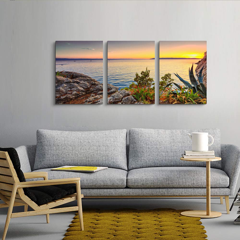 TTHYUEWS Canvas Wall Art For Kitchen Dining Room Wall Decor Wine Glass Wall Painting Still Life Wine Fruit Goblet Frame Wall Pictures Prints Artwork Bar Restaurant Decoration Home Decor 4 Piece Set