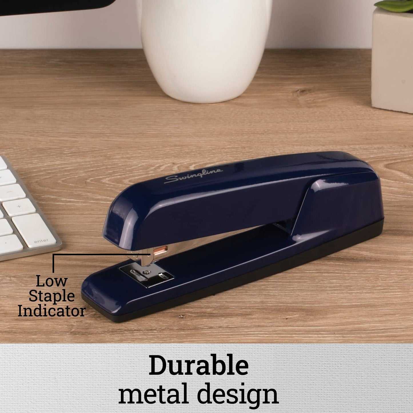 Swingline Stapler, 30 Sheet Capacity, 747 Business Stapler, Jam Free, Metal, Gold Chrome (74721)