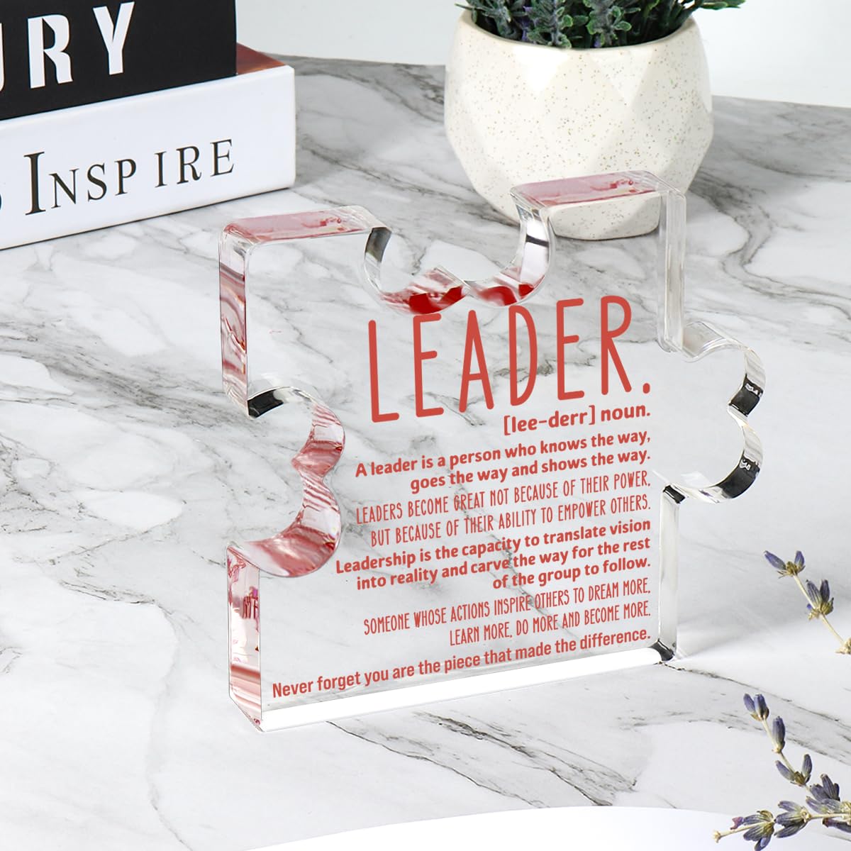 A heartfelt thank-you gift that says it all—beautifully printed on a clear 4.7 x 4.3 inch acrylic sign. Stylish, lightweight, and ready to display on any desk, shelf, or tabletop. Each piece is gift-ready and designed to leave a lasting impression.