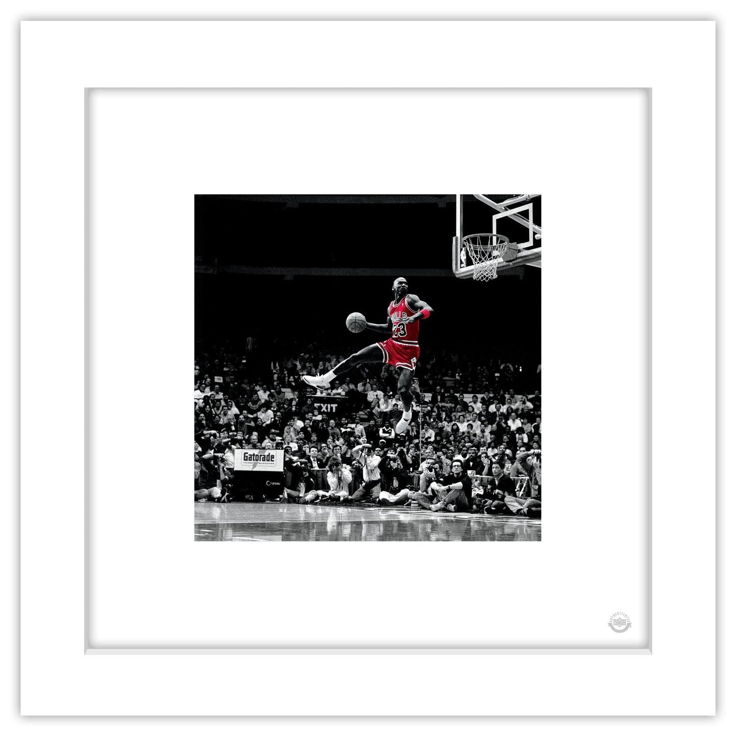 Trends International Gallery Pops Michael Jordan - Flight Progression Sequence 4 Wall Art Wall Poster, 12" x 12", Black Frame Version