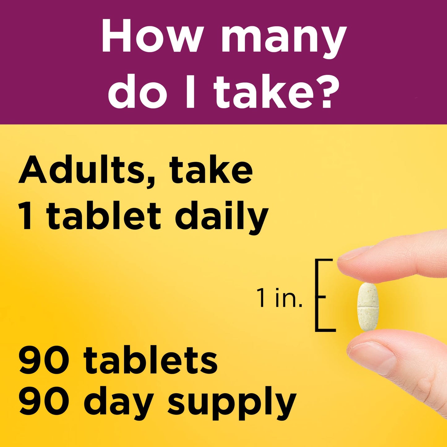 Nature Made Multivitamin für Sie ab 50 ohne Eisen, Multivitamin für Frauen zur täglichen Nährstoffunterstützung, Multivitamin für Frauen, 90 Tabletten, 90-Tage-Vorrat