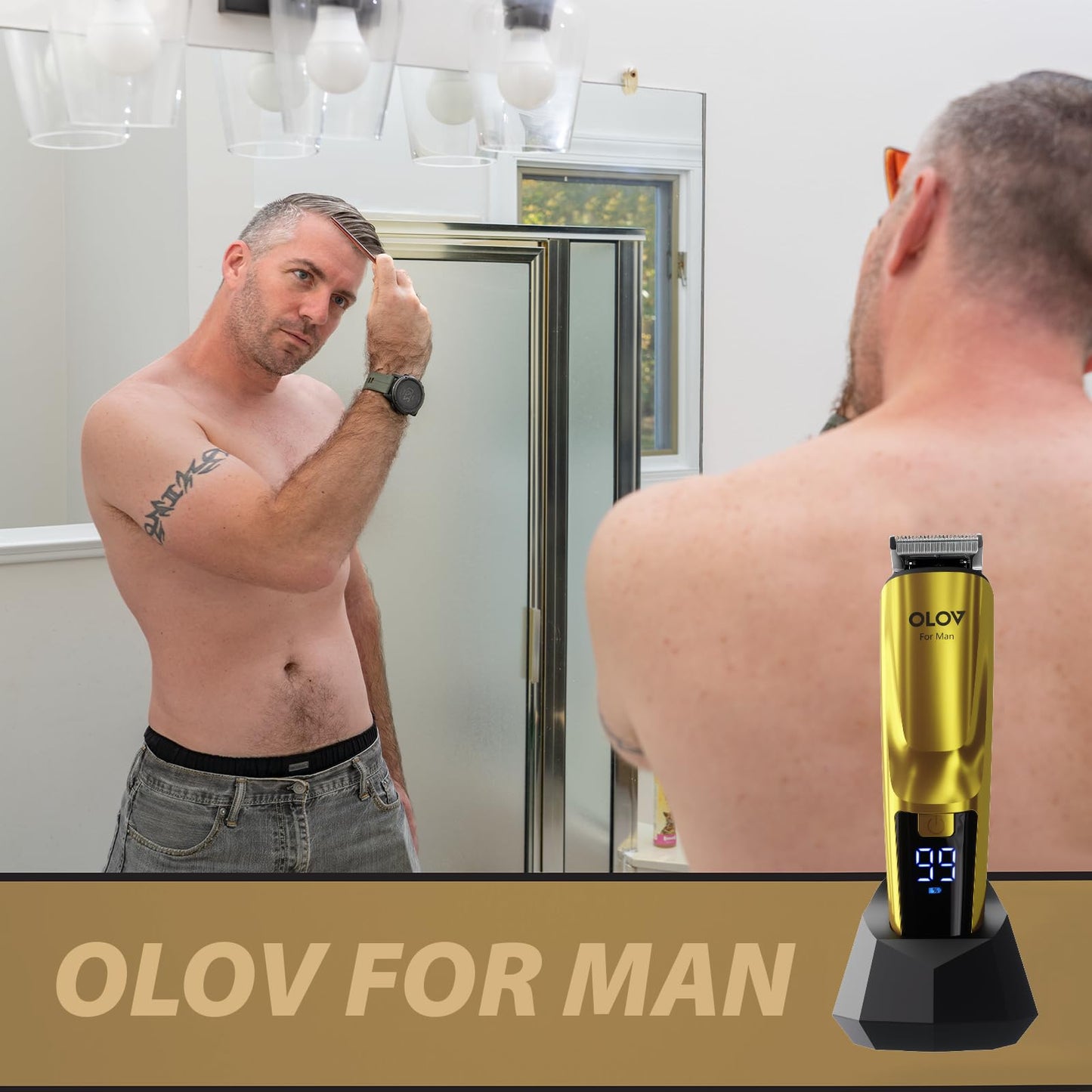 21-Piece Beard Trimmer & Grooming Kit – All-in-One Hair Clipper with USB Recharge Dock