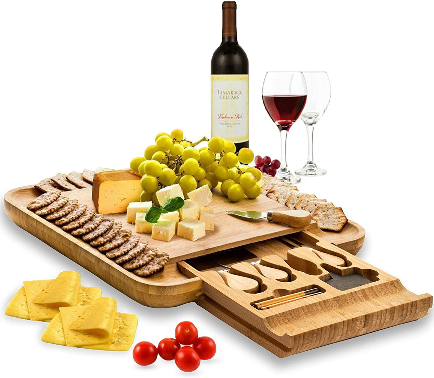 Personalized Charcuterie Board - Custom Bamboo Engraved Cheese Board, Customized Gifts, Bridal Shower Gifts | Perfect for Personalized Wedding Gifts, Monogrammed Gifts, Personalized Gifts for Women