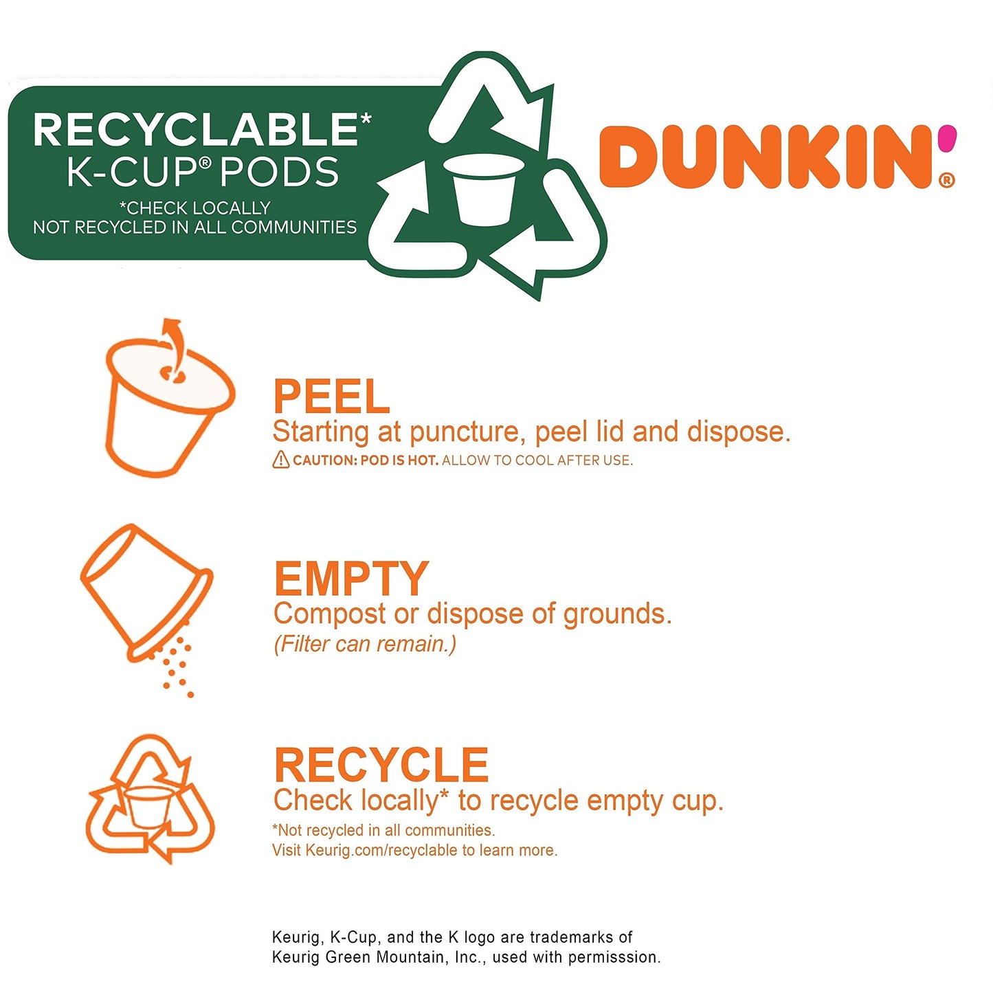 Dunkin' Best Sellers Coffee Variety Pack, 60 Keurig K-Cup Pods