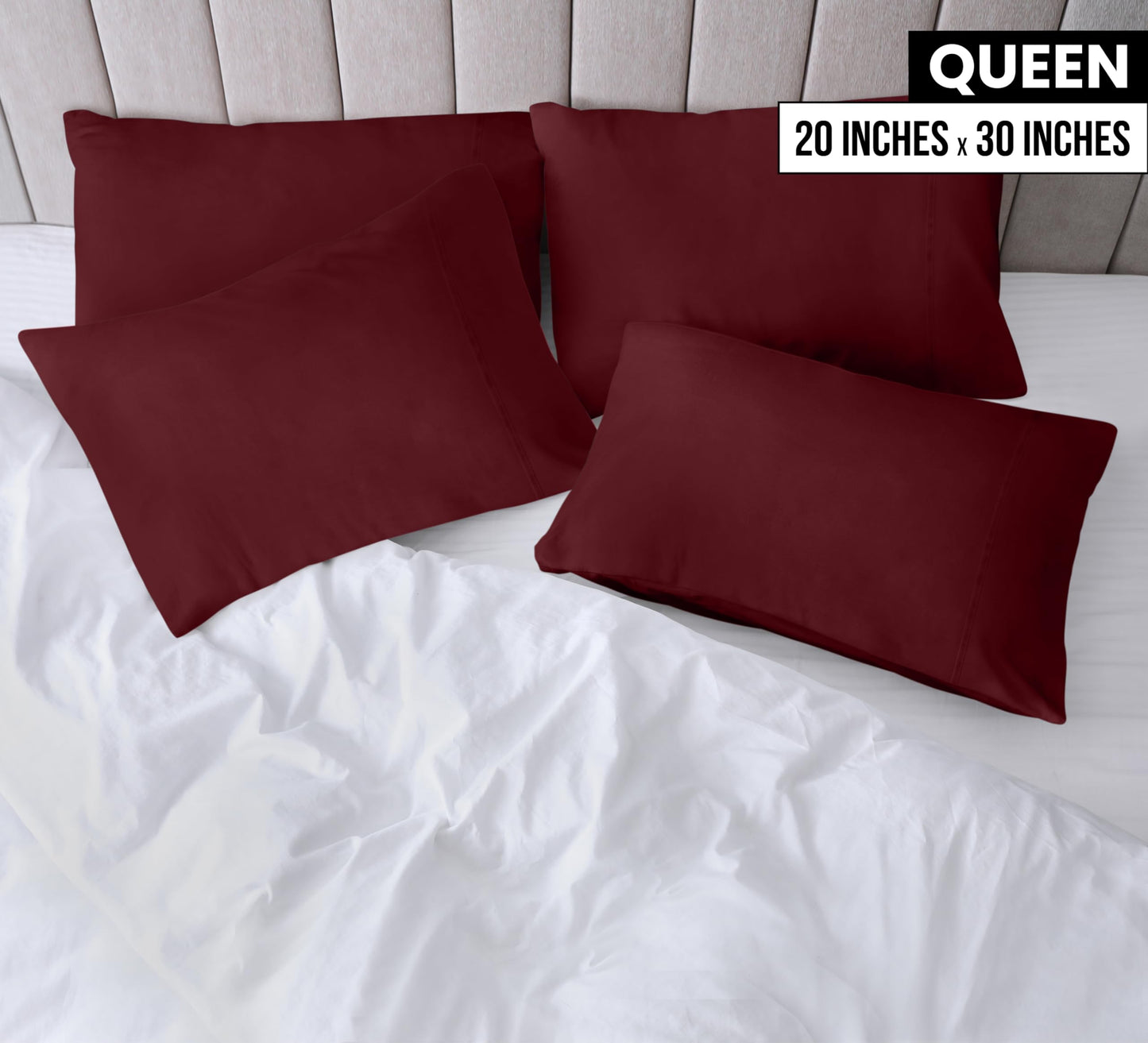 Utopia Bedding Pillow Cases - Envelope Closure - Soft Brushed Microfiber Fabric - Shrinkage and Fade Resistant Pillow