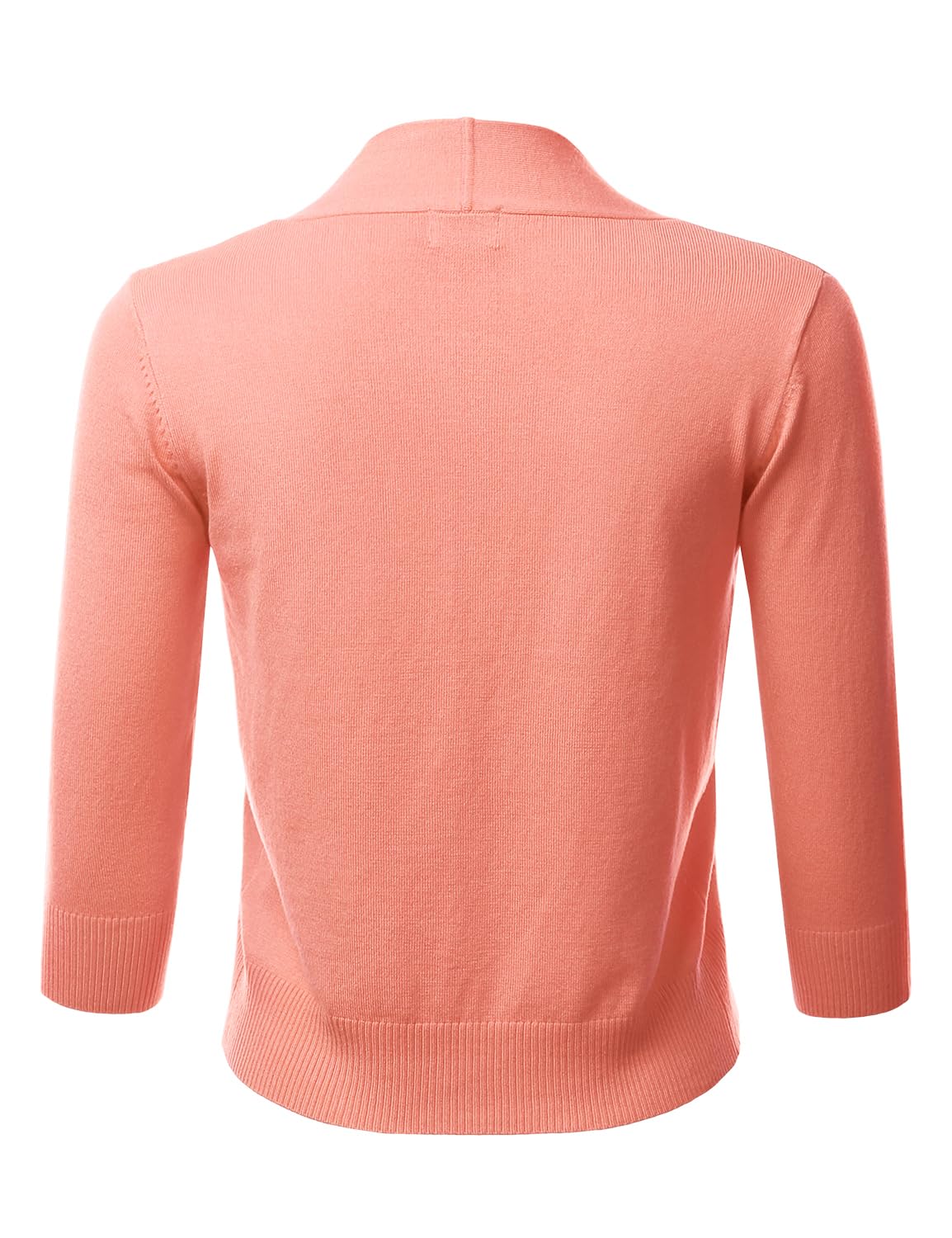 LALABEE Damen-Bolero, klassisch, 3/4-Ärmel, vorne offen, kurz, Cardigan, Shrugs für Kleider (S~XXL)