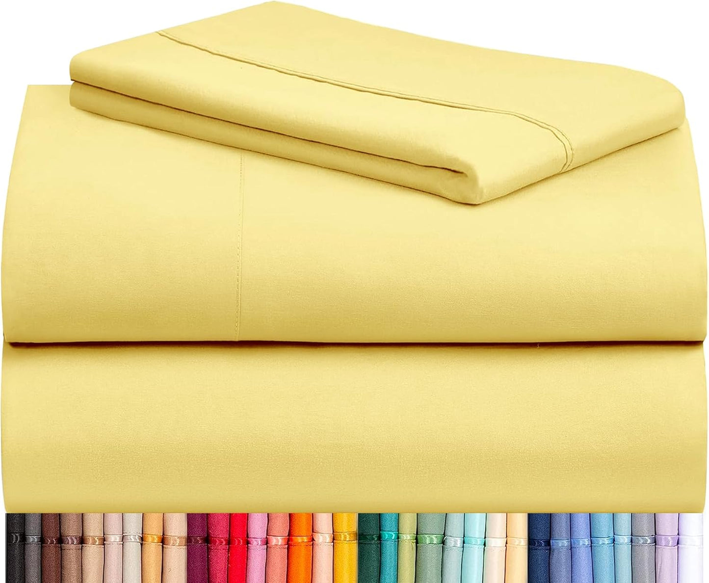 LClub Luxury 4-Piece Cooling Microfiber Sheet Set