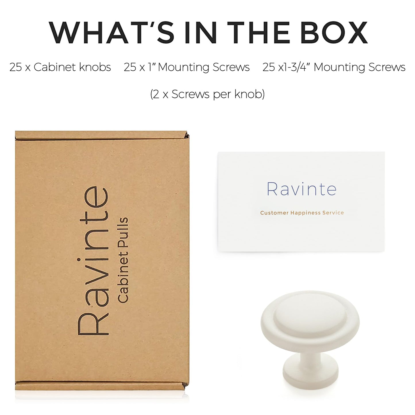 Ravinte 35er-Pack 1-1/4 Zoll Küchenschrankknöpfe Schubladenknöpfe Kommodenknöpfe Mattschwarze Zinkknöpfe Schubladengriffe Türknöpfe Kommodenschubladengriffe Knöpfe für Kommodenschubladen