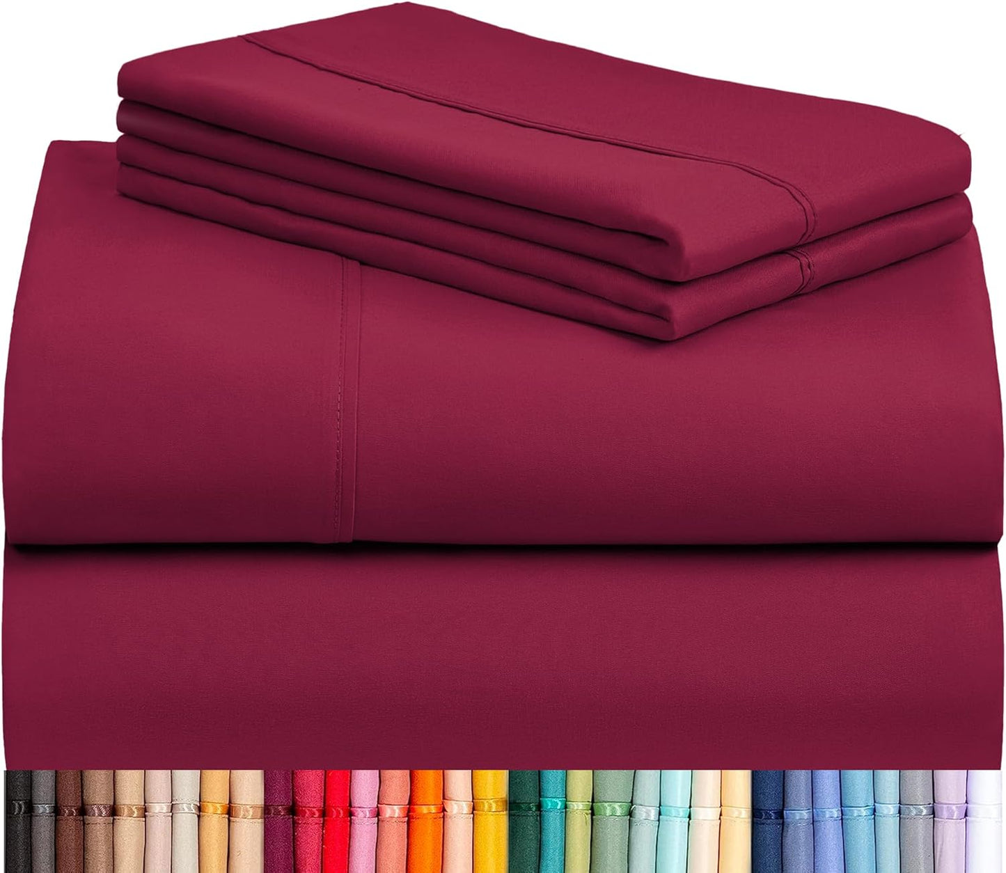 LClub Luxury 4-Piece Cooling Microfiber Sheet Set