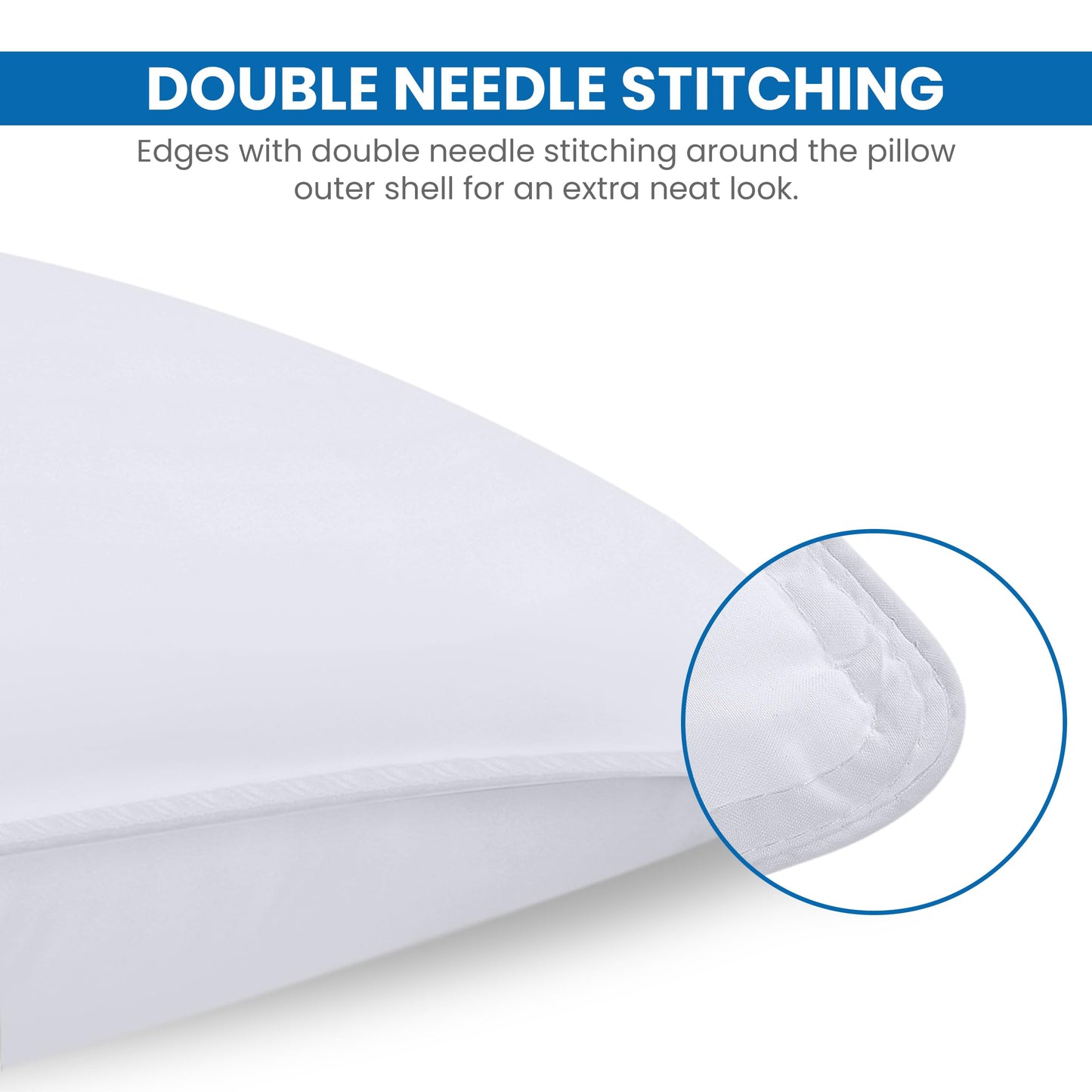 Utopia Bedding Bettkissen zum Schlafen (weiß), Queen Size, 2er-Set, Hotelkissen, Kühlkissen für Seiten-, Rücken- oder Bauchschläfer