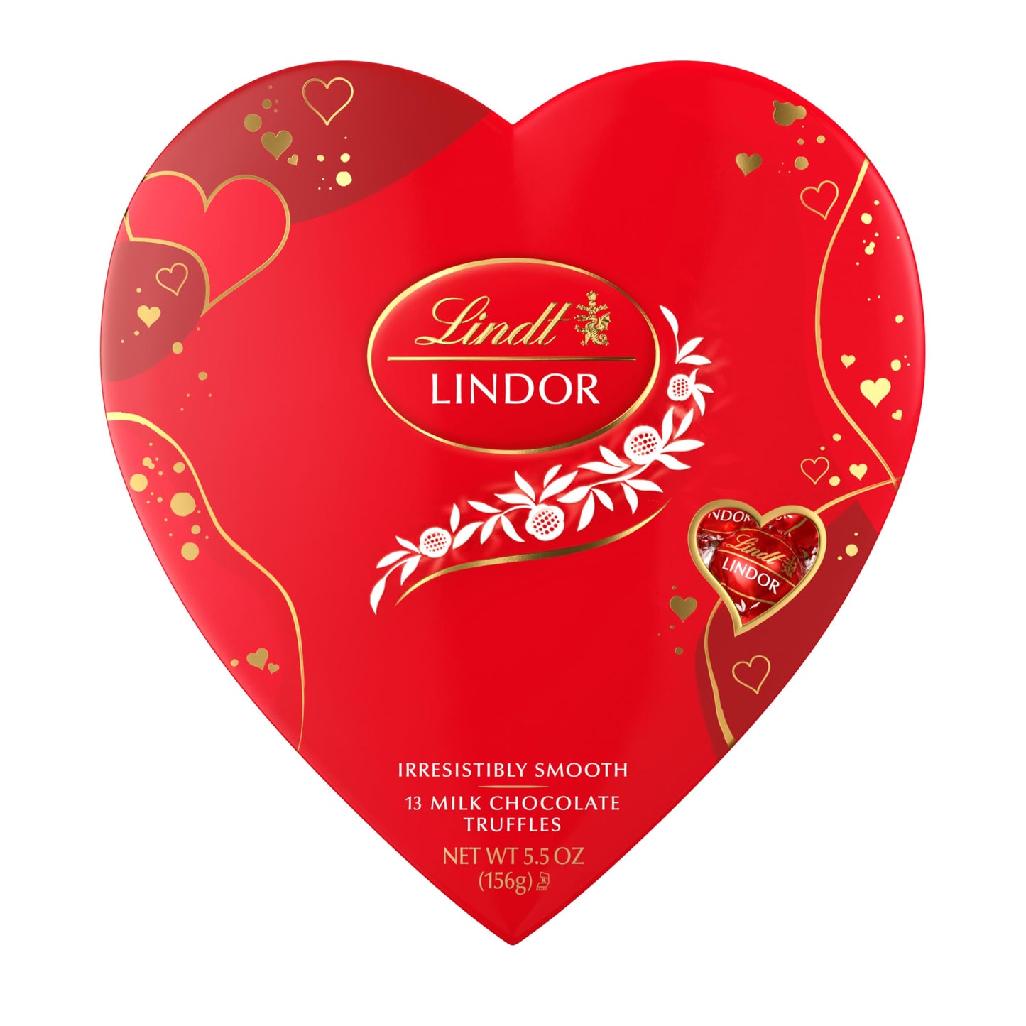 Lindt LINDOR Milk Chocolate Candy Truffles, Milk Chocolate with Smooth, Melting Truffle Center, 25.4 oz., 60 Count