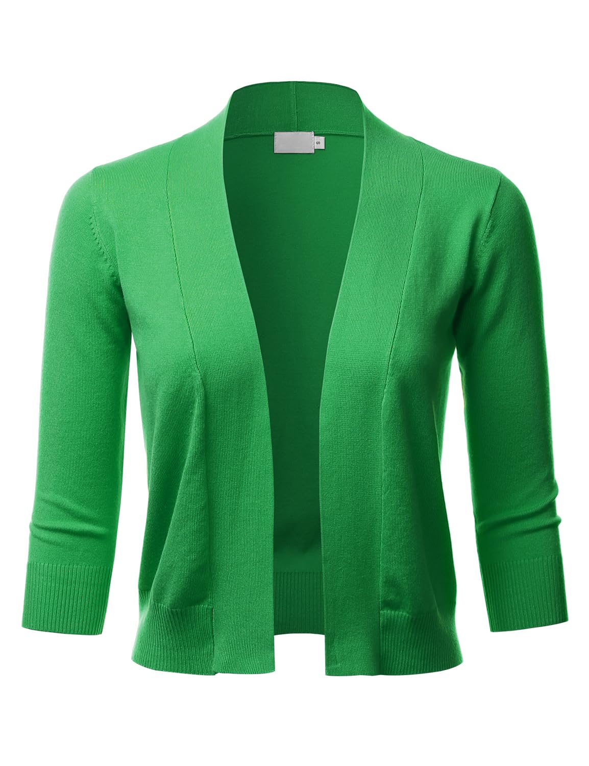 LALABEE Damen-Bolero, klassisch, 3/4-Ärmel, vorne offen, kurz, Cardigan, Shrugs für Kleider (S~XXL)
