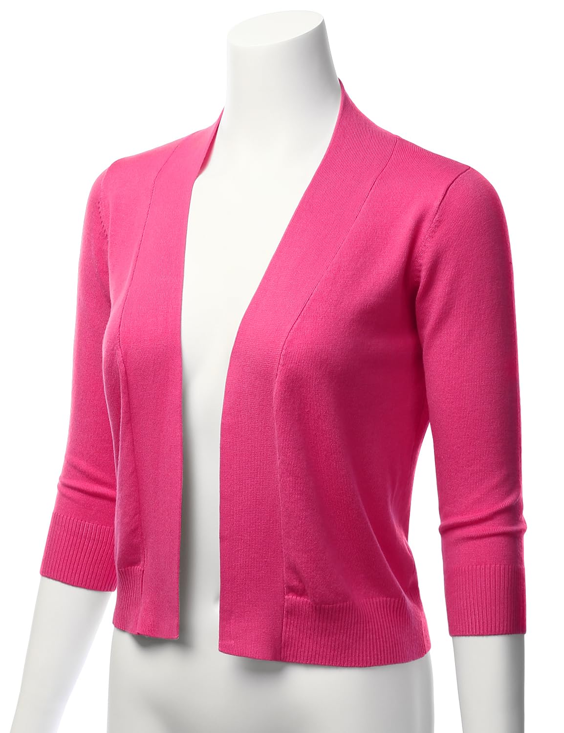 LALABEE Damen-Bolero, klassisch, 3/4-Ärmel, vorne offen, kurz, Cardigan, Shrugs für Kleider (S~XXL)