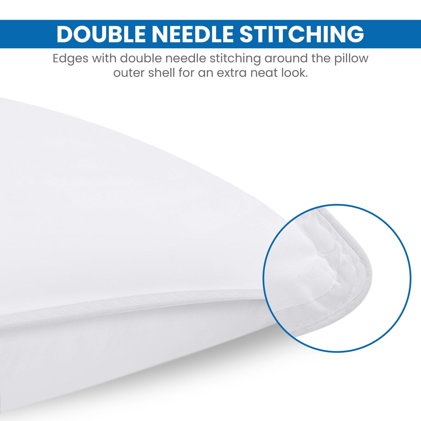 Utopia Bedding Bettkissen zum Schlafen (weiß), Queen Size, 2er-Set, Hotelkissen, Kühlkissen für Seiten-, Rücken- oder Bauchschläfer