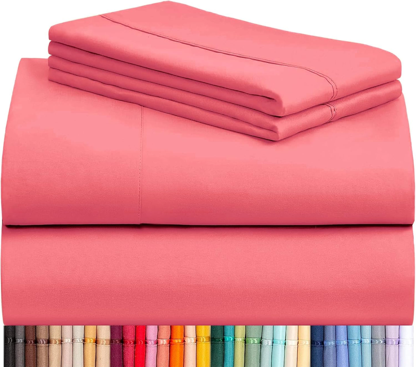 LClub Luxury 4-Piece Cooling Microfiber Sheet Set