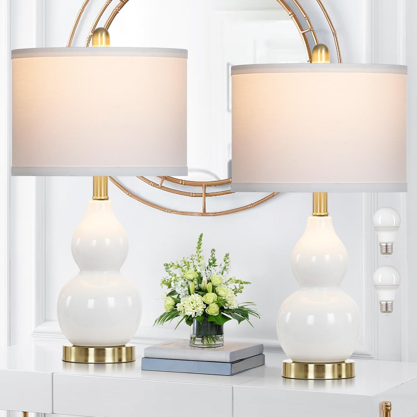 Rinweey Moderne Keramik-Tischlampen
