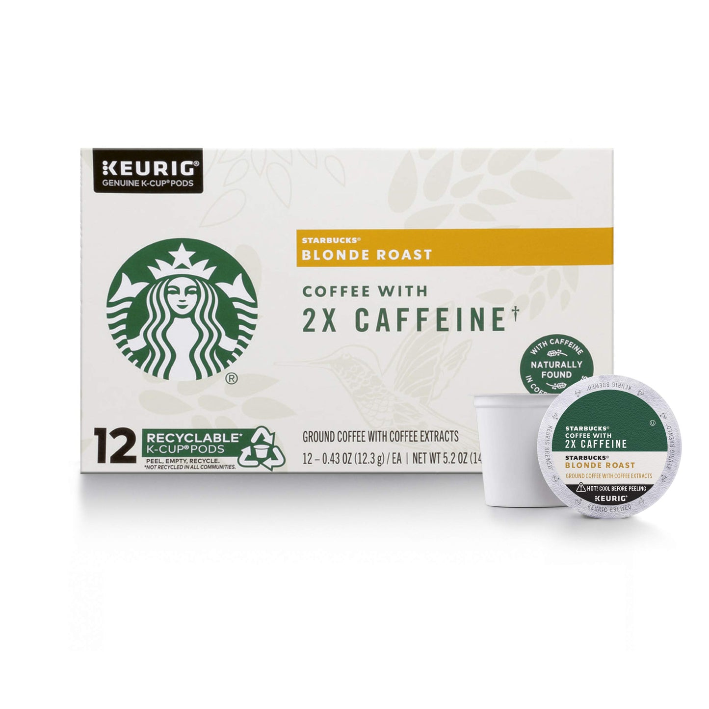 Starbucks K-Cup-Kaffeepads, natürlich aromatisiertes Kaffee-Vielfaltspaket für Keurig-Kaffeemaschinen, 100 % Arabica, 1 Schachtel (40 Pads)