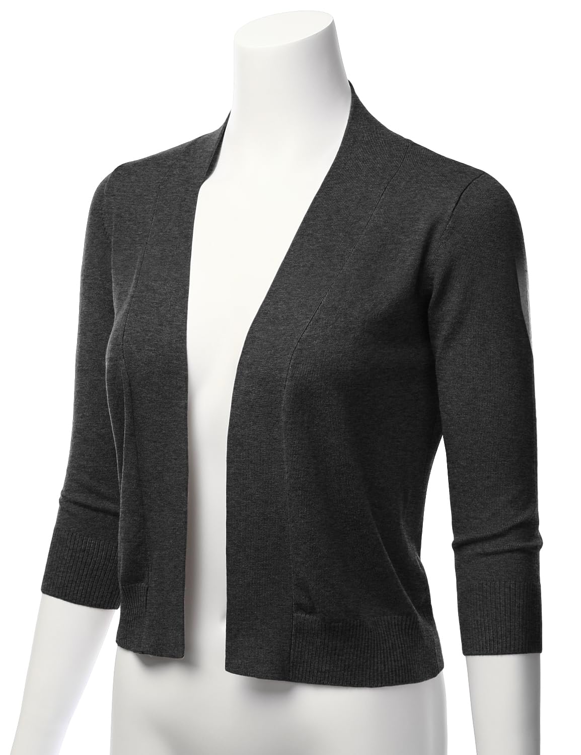 LALABEE Damen-Bolero, klassisch, 3/4-Ärmel, vorne offen, kurz, Cardigan, Shrugs für Kleider (S~XXL)