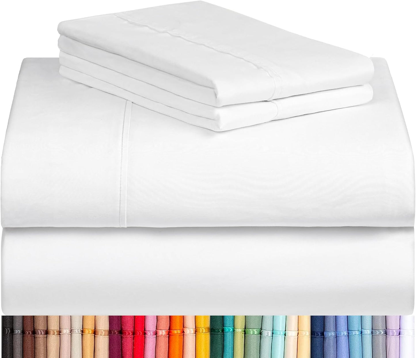 LClub Luxury 4-Piece Cooling Microfiber Sheet Set