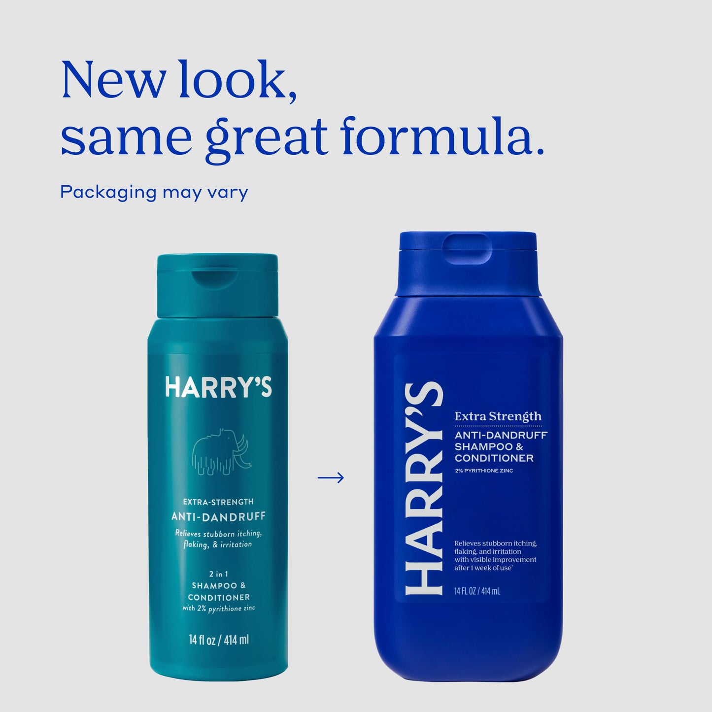 Harry's Men's 2 in 1 Shampoo and Conditioner for All Hair Types - Aspen - (3 Pack) 14 fl oz - No Parabens or Sulfates
