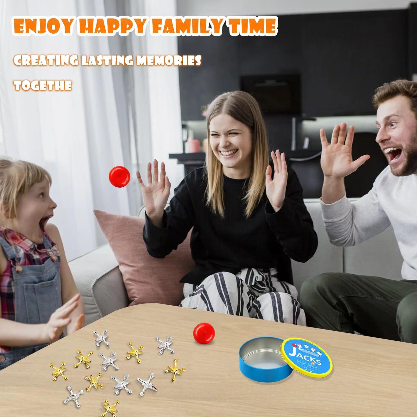 Classic Metal Jacks Game – Includes Ball Set | Vintage Toy for Kids & Adults