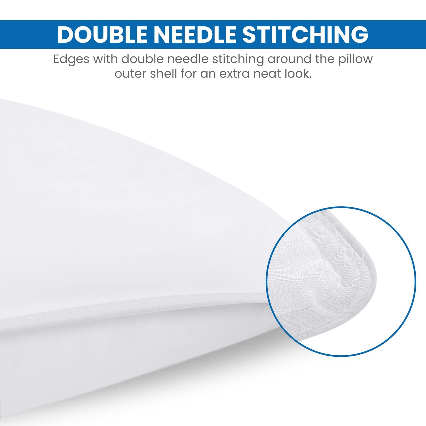 Utopia Bedding Bettkissen zum Schlafen (weiß), Queen Size, 2er-Set, Hotelkissen, Kühlkissen für Seiten-, Rücken- oder Bauchschläfer