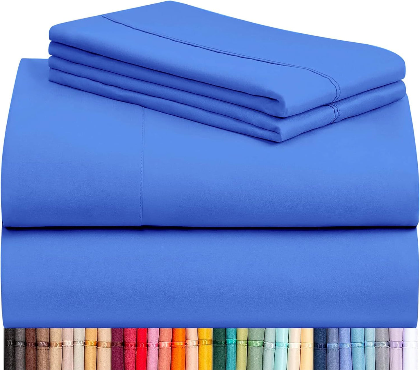 LClub Luxury 4-Piece Cooling Microfiber Sheet Set