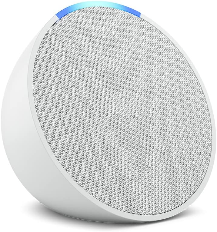 Amazon Echo Pop (newest model), Our smallest Alexa speaker, Fits in any room, Charcoal