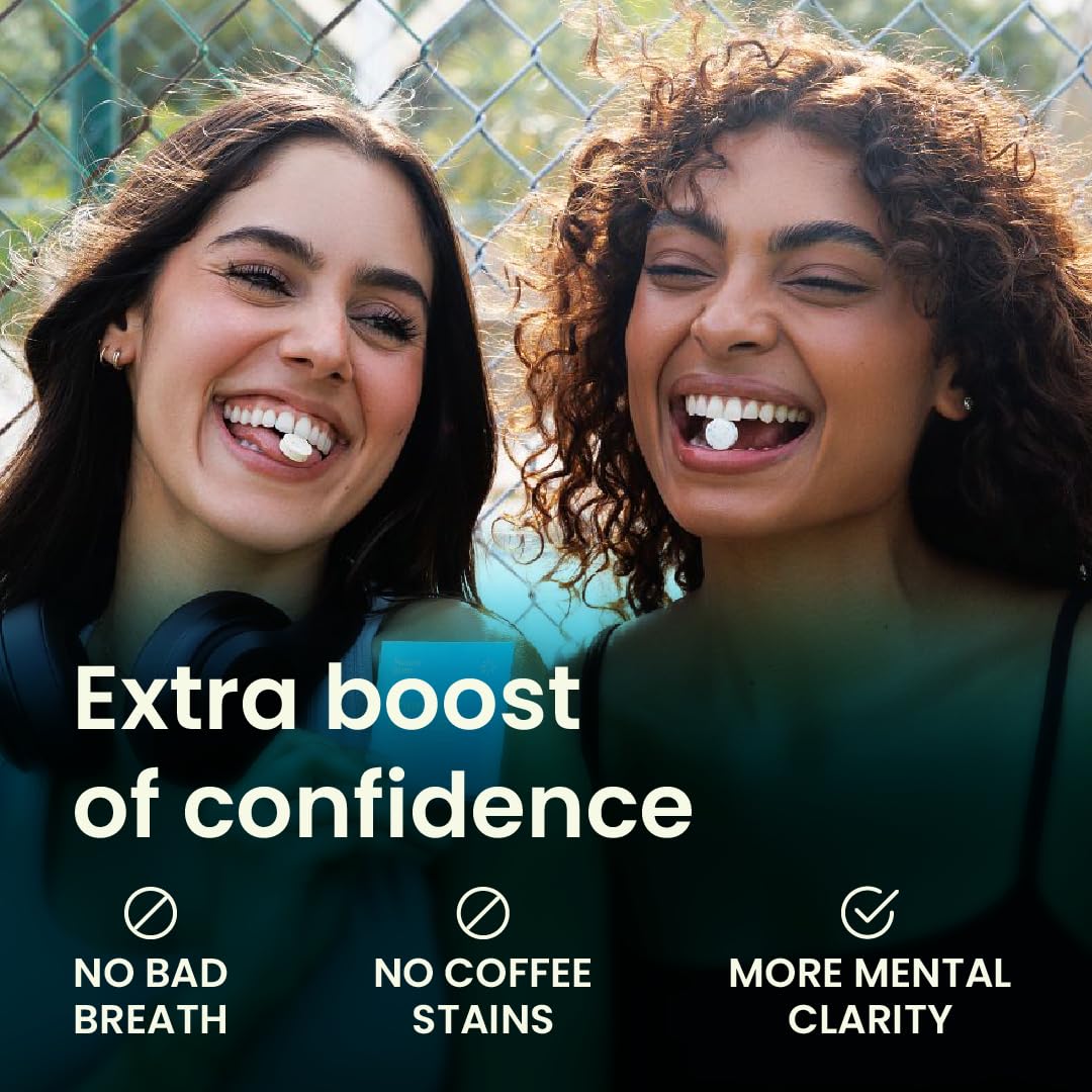 NeuroGum Energy Caffeine Gum (54 Count) - Sugar Free with L-theanine + Caffeine + Vitamin B12 & B6 - Nootropic Energy & Focus Supplement for Women & Men - Peppermint Flavor