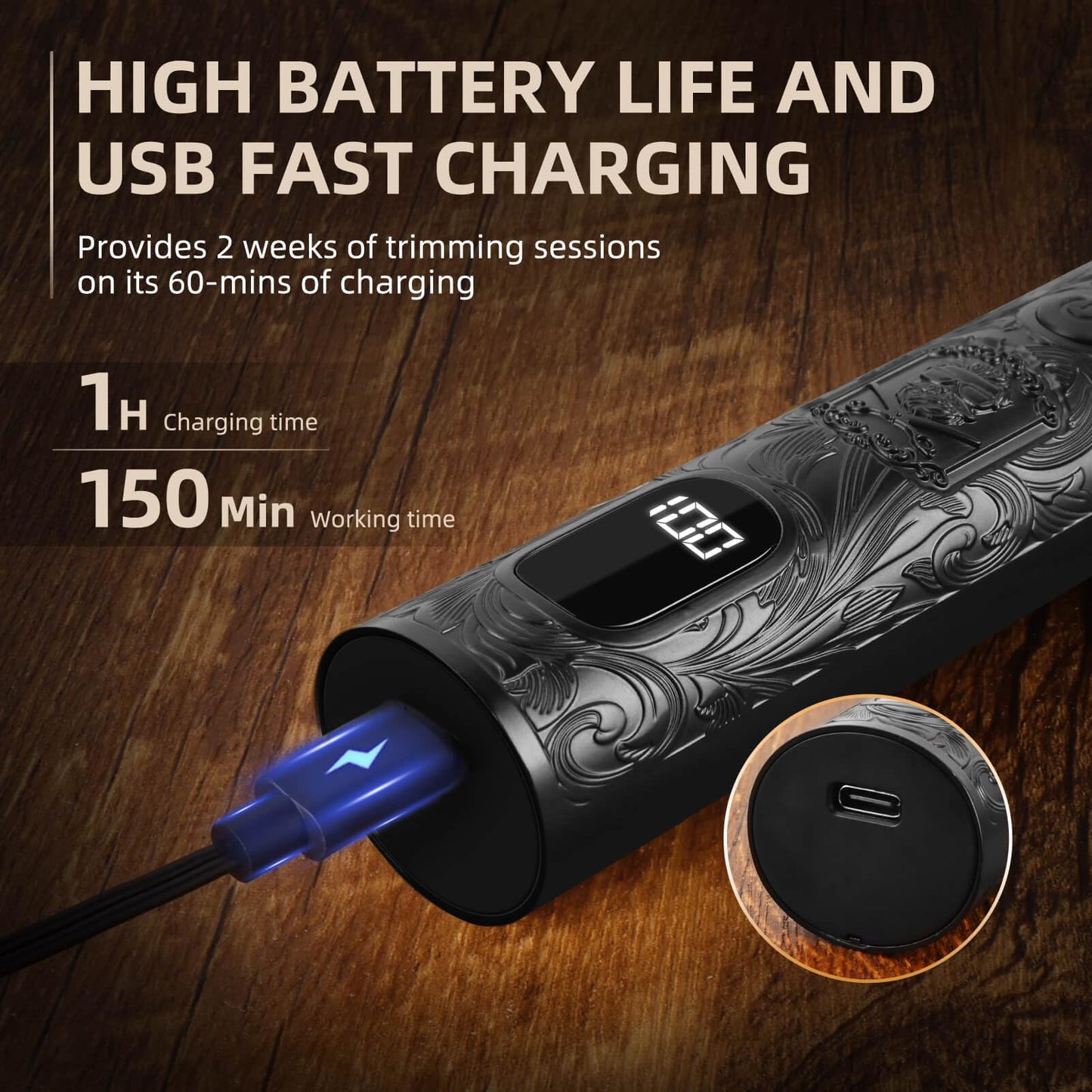 Ufree Beard Trimmer for Men, Electric Razor Shavers, Cordless Hair Clippers, Shaving Kit for Mustache, Body, Nose, Ear and Face, 7 in 1 Beard Grooming Kit, Gifts for Men