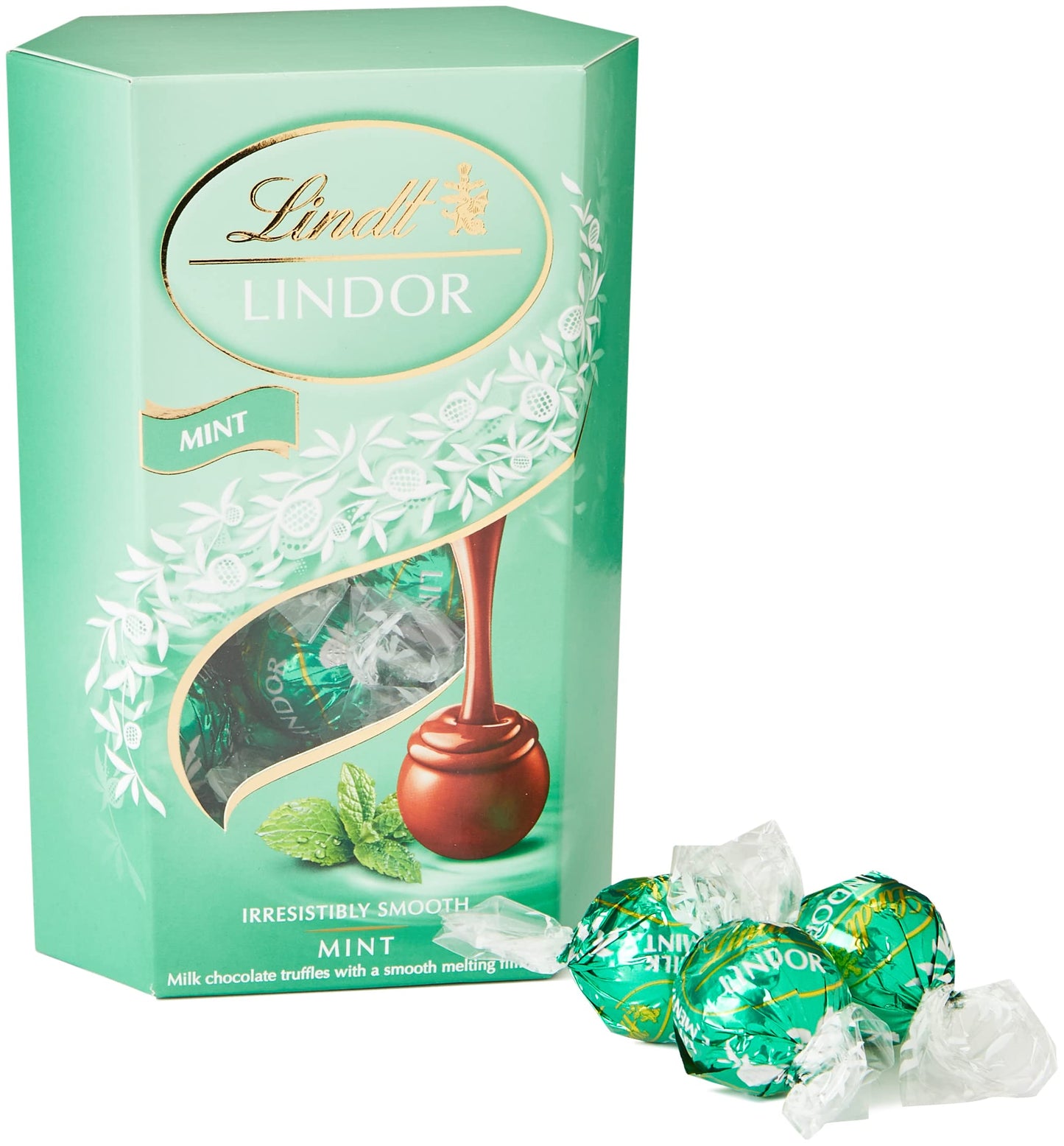 Lindt LINDOR Milk Chocolate Candy Truffles, Milk Chocolate with Smooth, Melting Truffle Center, 25.4 oz., 60 Count