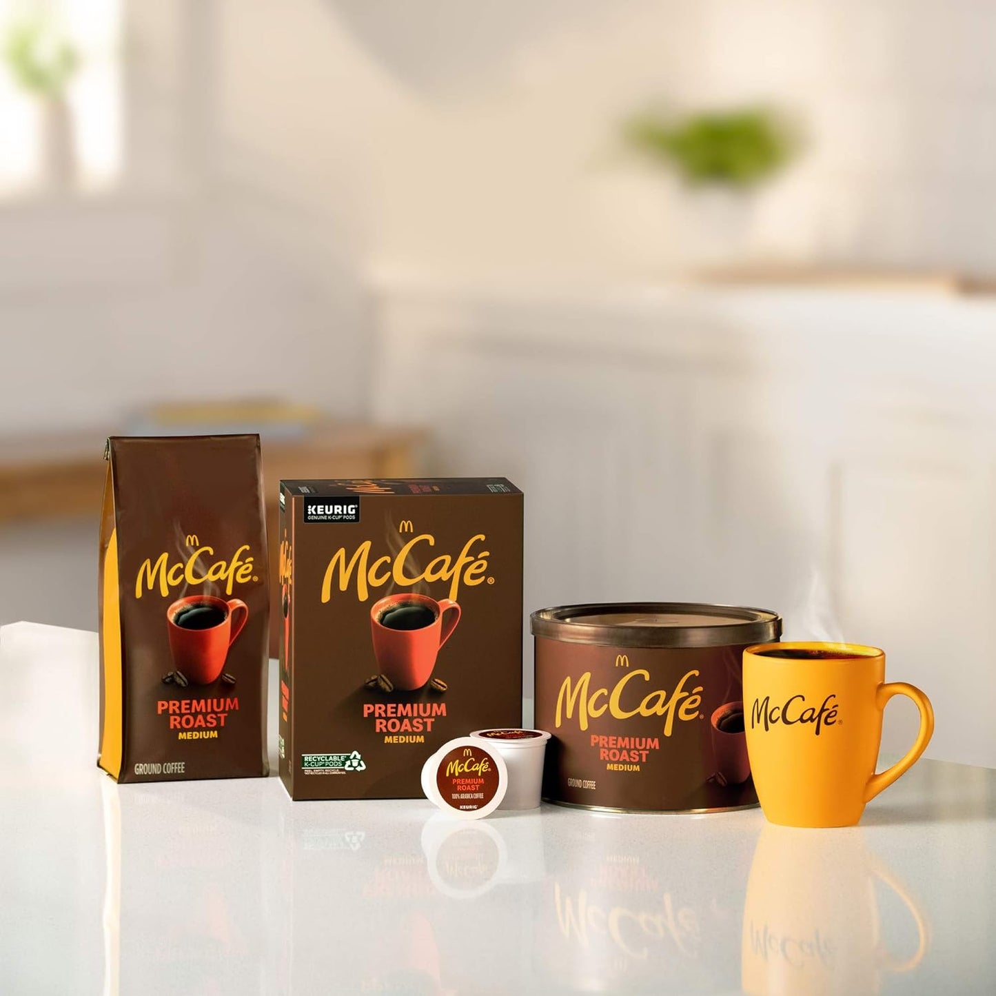 McCafe Premium Roast, Medium Roast Ground Coffee, 12 oz Bag
