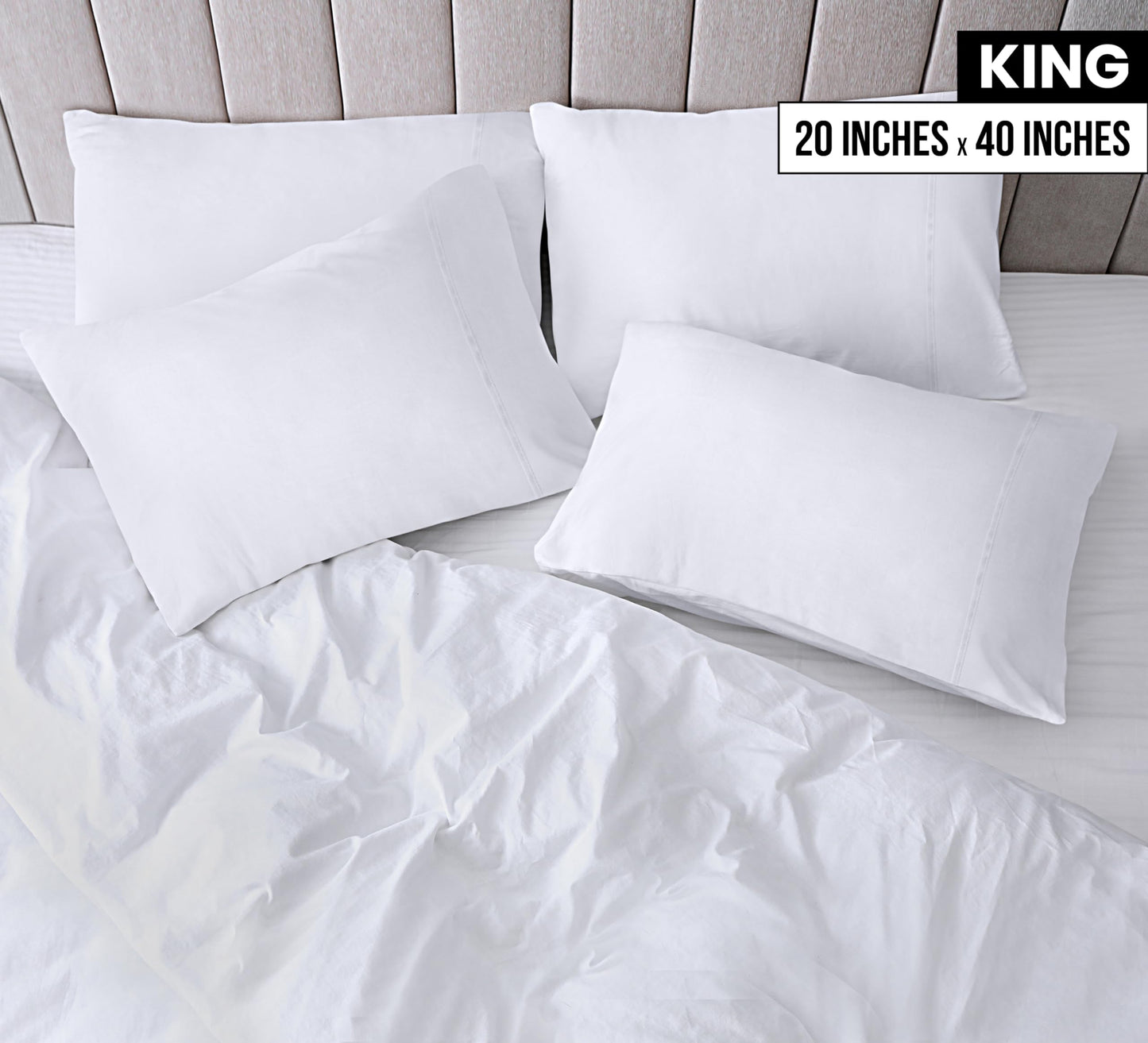 Utopia Bedding Pillow Cases - Envelope Closure - Soft Brushed Microfiber Fabric - Shrinkage and Fade Resistant Pillow