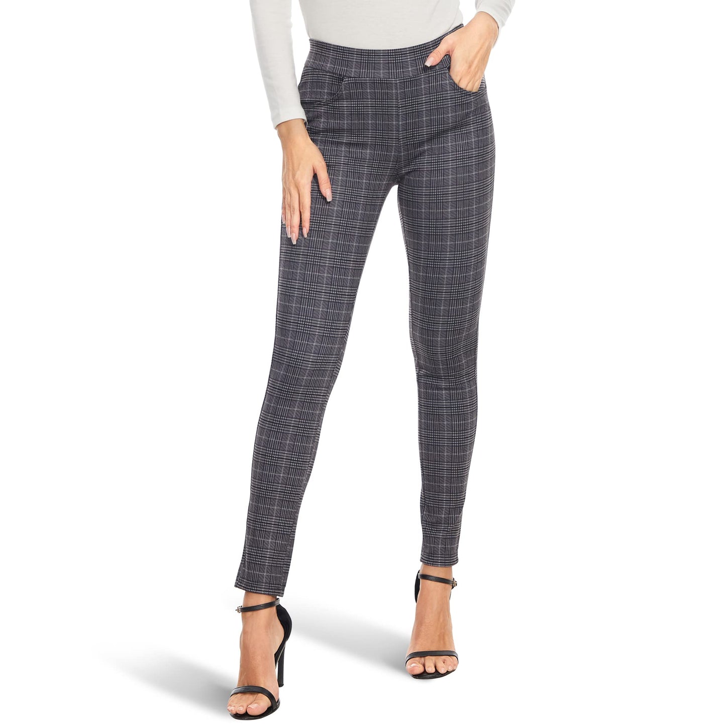 Pantalon habillé Ginasy pour femme, pantalon d'affaires décontracté, extensible, à enfiler, pour le travail, le bureau, leggings habillés, pantalon skinny avec poches