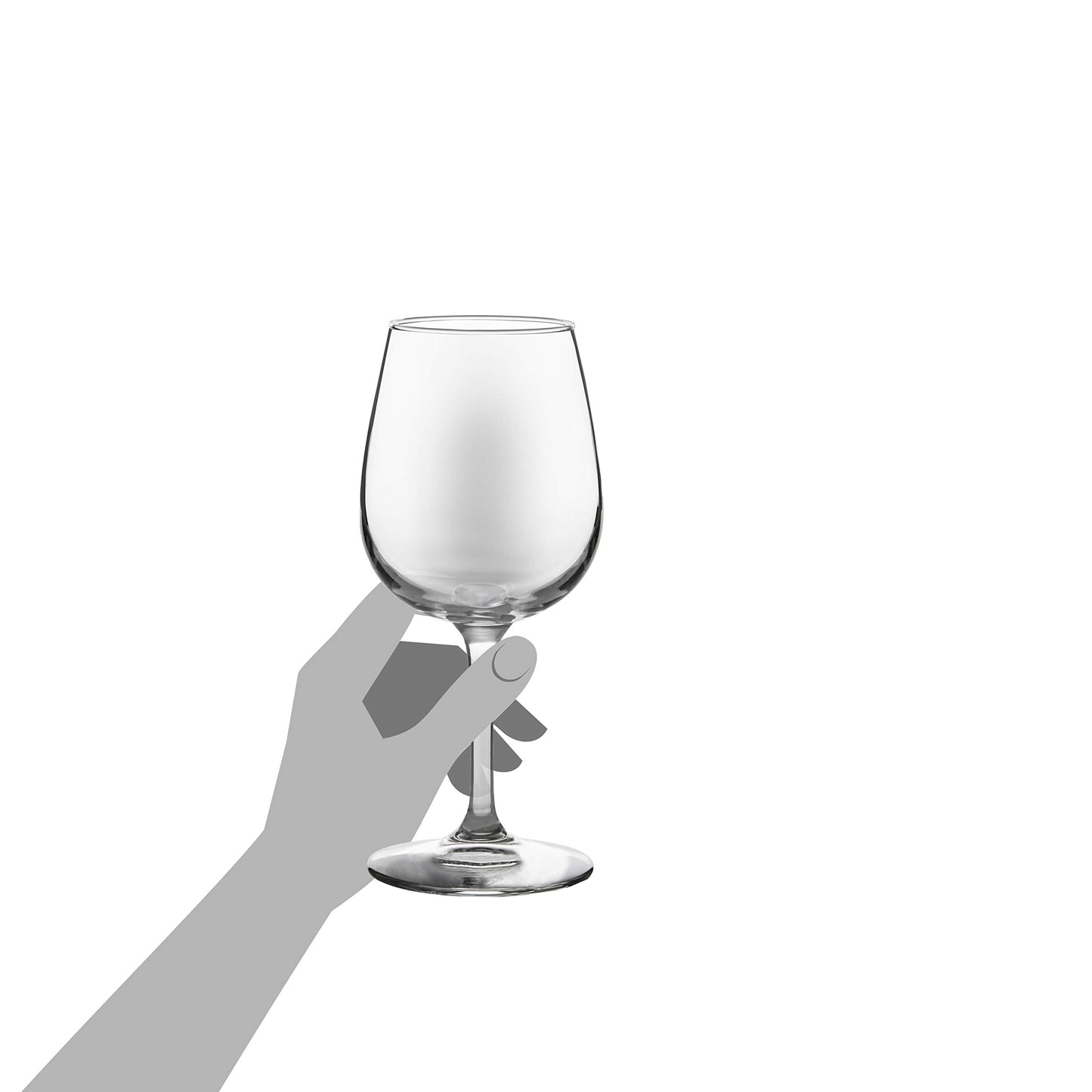 Libbey Vina Red Balloon Wine Glasses, 18.25 Oz Elegant Large Red Wine Glasses Set of 6, Long Stem Glass Wine Glasses for Weddings, Birthdays, and More