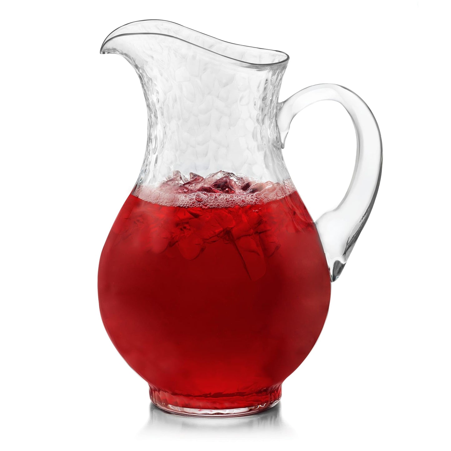 Libbey Acapulco Large Glass Pitcher Set of 2, 89 Oz, Clear, Tall Bubble Glass Pitchers with Handle, Modern Pitcher Set for Iced Tea, Punch, and More