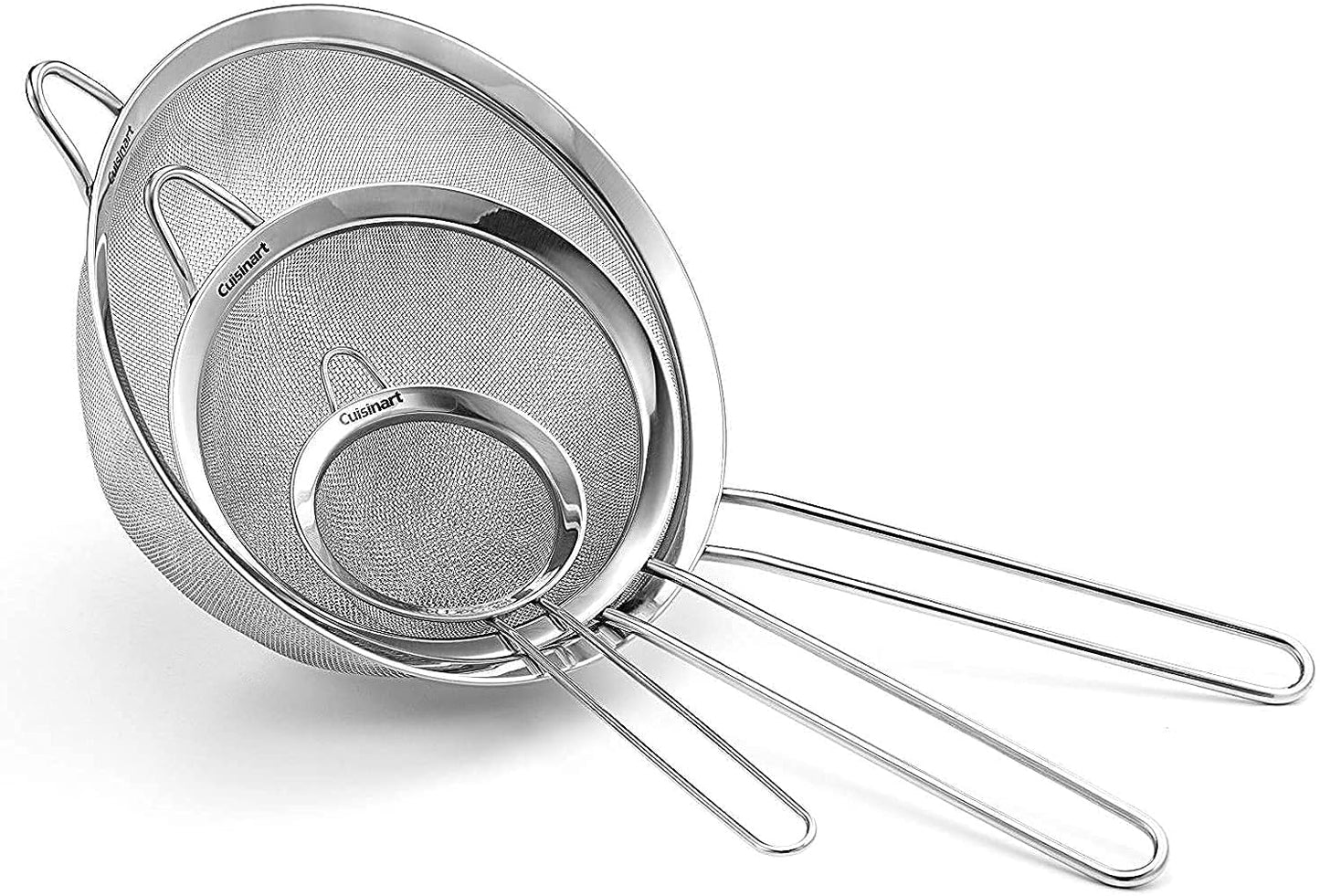 Cuisinart Mesh Strainers, 3 Count (Pack of 1) Set, CTG-00-3MS Silver