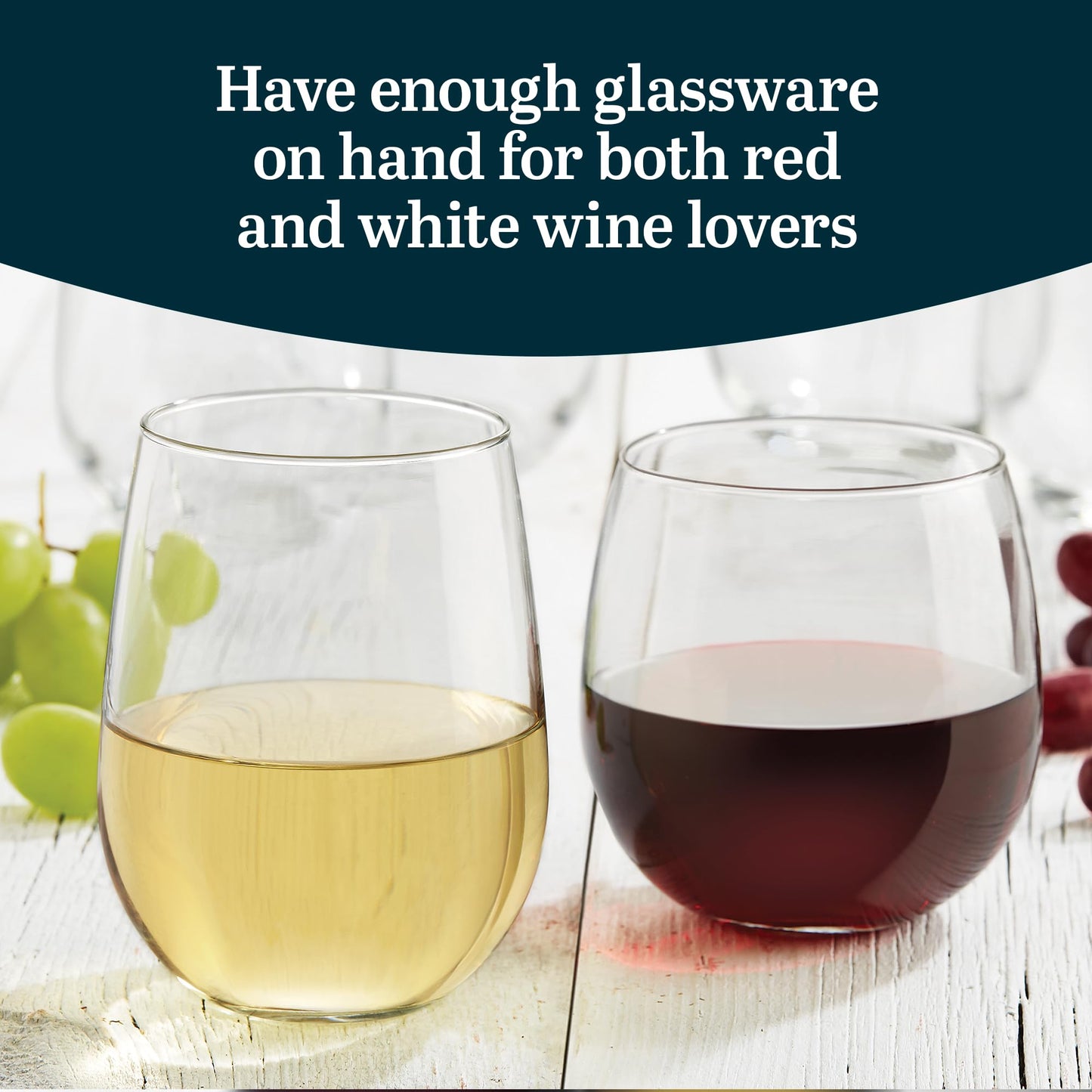 Libbey Vina Red Balloon Wine Glasses, 18.25 Oz Elegant Large Red Wine Glasses Set of 6, Long Stem Glass Wine Glasses for Weddings, Birthdays, and More