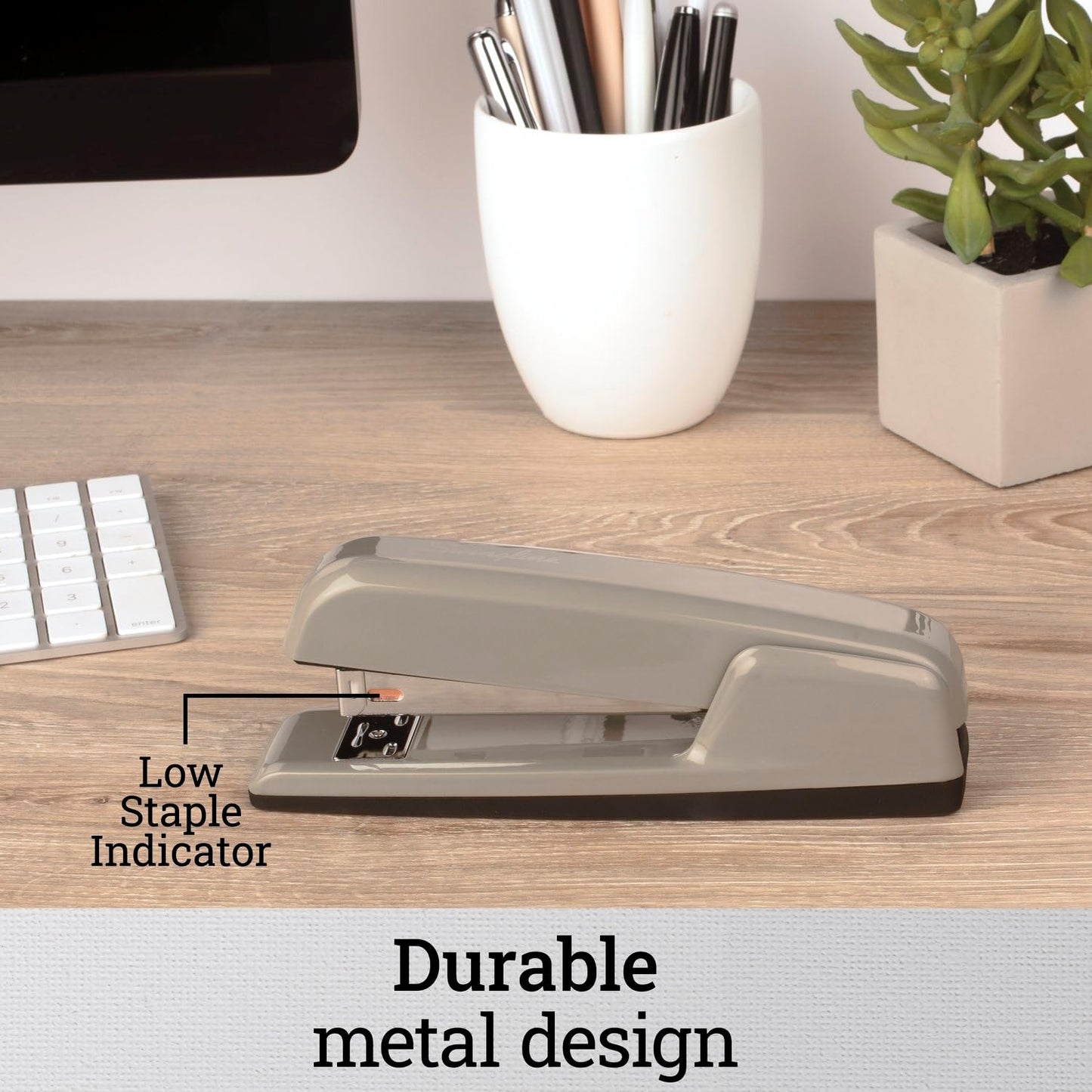 Swingline Stapler, 30 Sheet Capacity, 747 Business Stapler, Jam Free, Metal, Gold Chrome (74721)