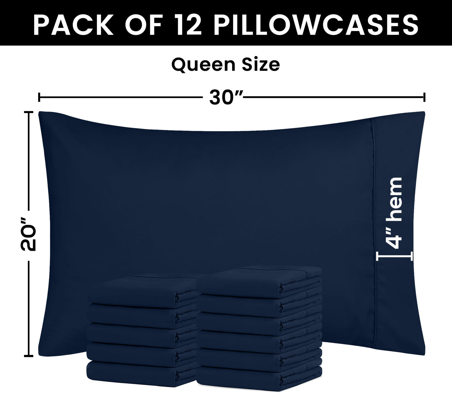 Utopia Bedding Pillow Cases - Envelope Closure - Soft Brushed Microfiber Fabric - Shrinkage and Fade Resistant Pillow