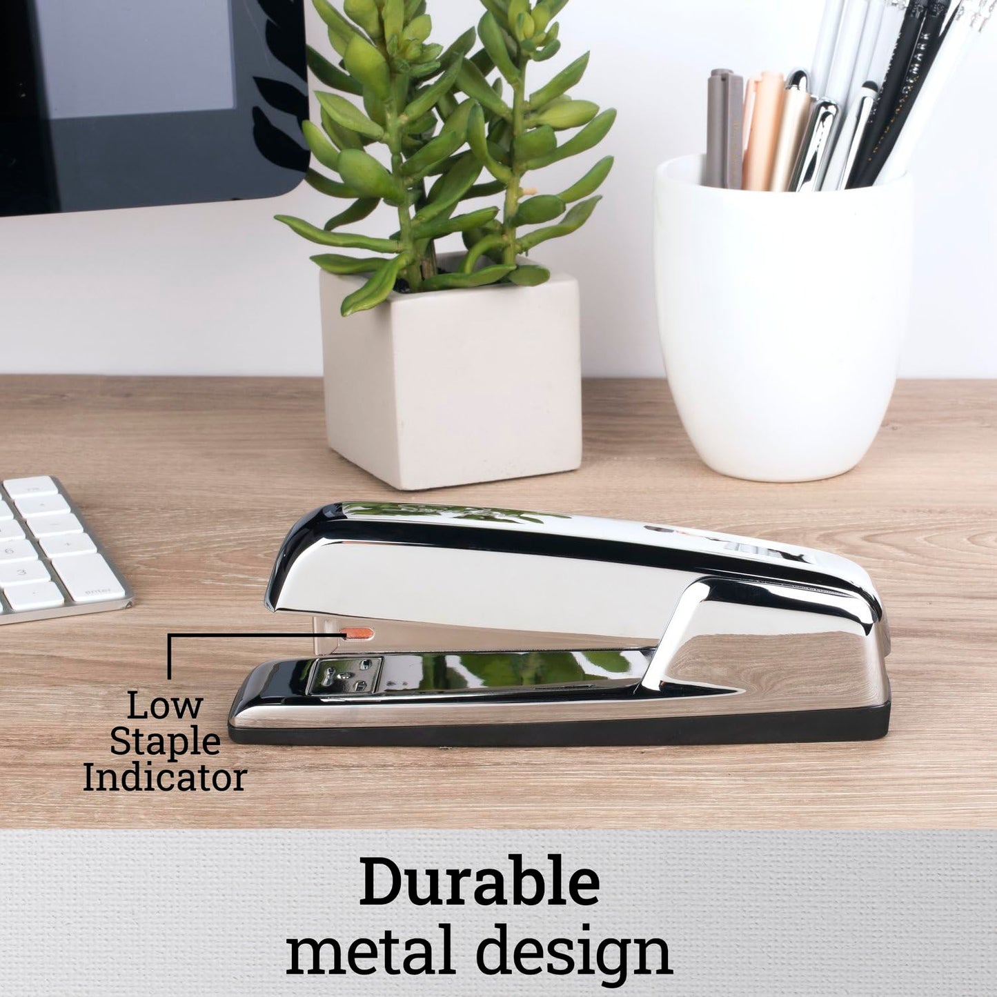 Swingline Stapler, 30 Sheet Capacity, 747 Business Stapler, Jam Free, Metal, Gold Chrome (74721)