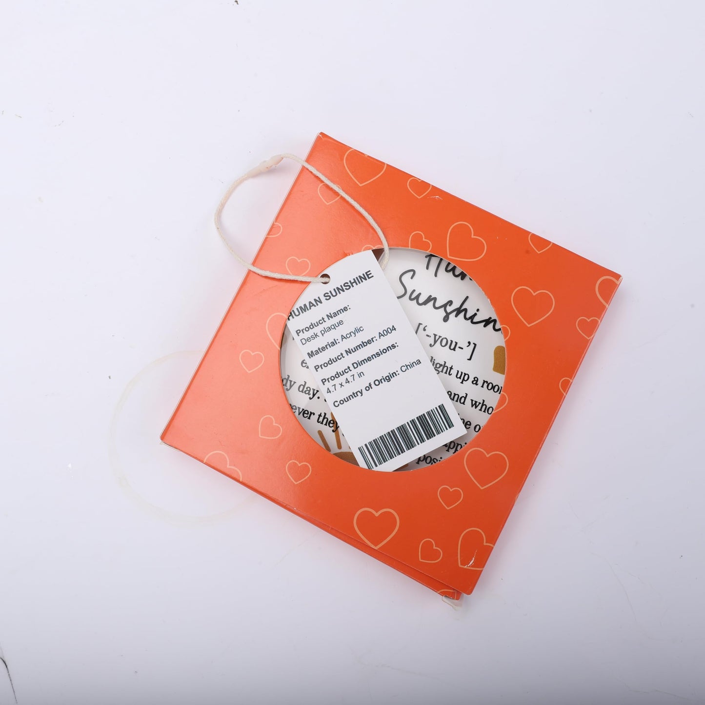 A heartfelt thank-you gift that says it all—beautifully printed on a clear 4.7 x 4.3 inch acrylic sign. Stylish, lightweight, and ready to display on any desk, shelf, or tabletop. Each piece is gift-ready and designed to leave a lasting impression.