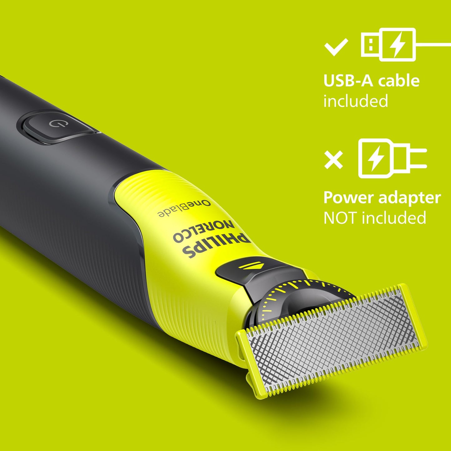 Philips Norelco OneBlade 360 Hybrid Face, Electric Beard Trimmer and Shaver, with 360 Blade Technology, 1x 360 Blade for Face, 5in1 Adjustable Comb, Model QP2724/90