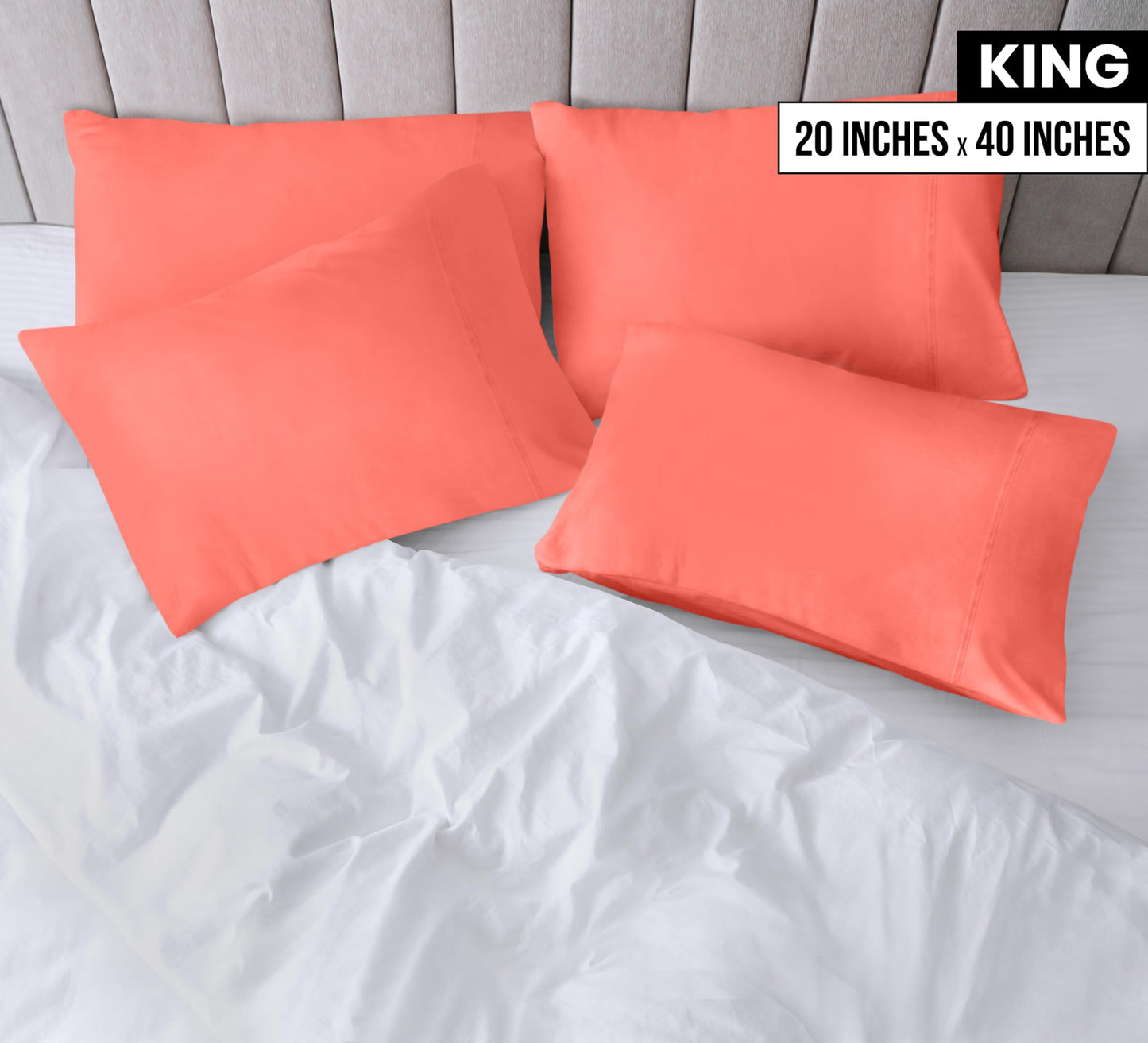 Utopia Bedding Pillow Cases - Envelope Closure - Soft Brushed Microfiber Fabric - Shrinkage and Fade Resistant Pillow