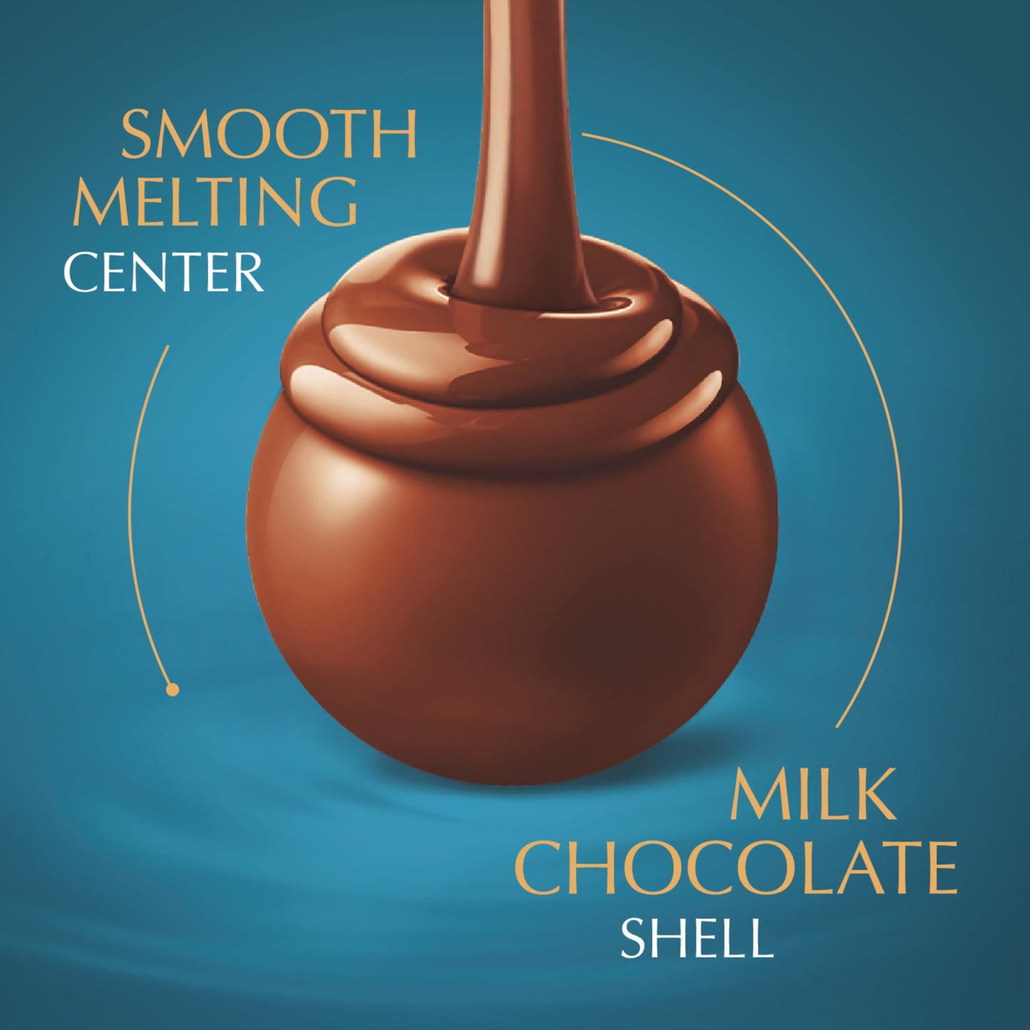 Lindt LINDOR Milk Chocolate Candy Truffles, Milk Chocolate with Smooth, Melting Truffle Center, 25.4 oz., 60 Count