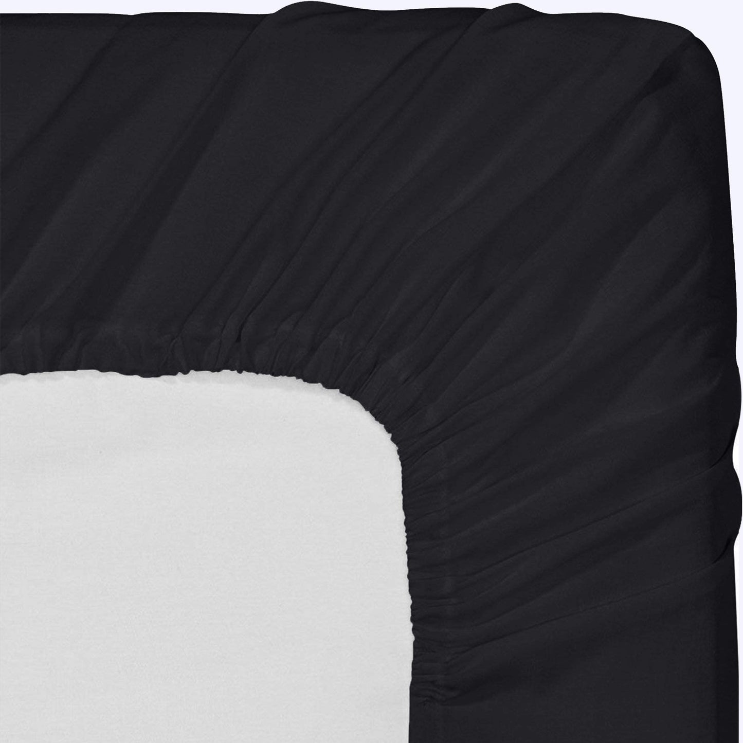 Utopia Bedding Spannbettlaken für Queensize-Betten – Großpackung mit 6 Spannbettlaken – weiche gebürstete Mikrofaser – tiefe Taschen – schrumpft und verblasst nicht – pflegeleicht (grau)