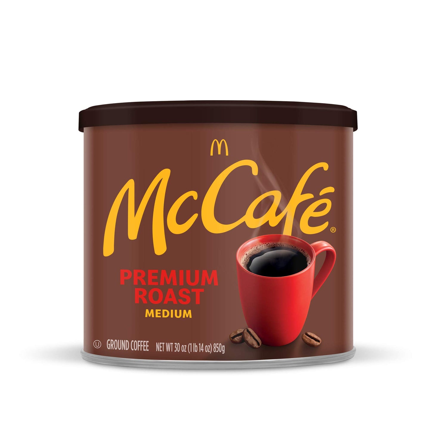 McCafe Premium Roast, Medium Roast Ground Coffee, 30 oz Canister