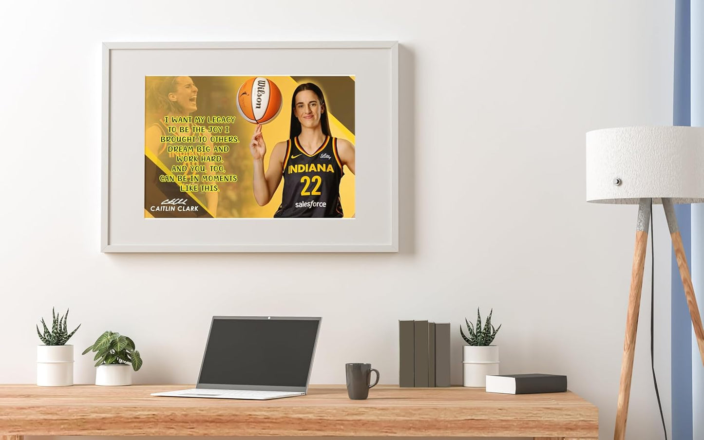 Caitlin Clark Motivational Poster Quote Inspirational Quotes Classroom Posters Books Documentary Basketball Pro Legend Kaitlyn Merch WNBA Indiana Fever Jersey Apparel Iowa Star Athlete Autograph P149