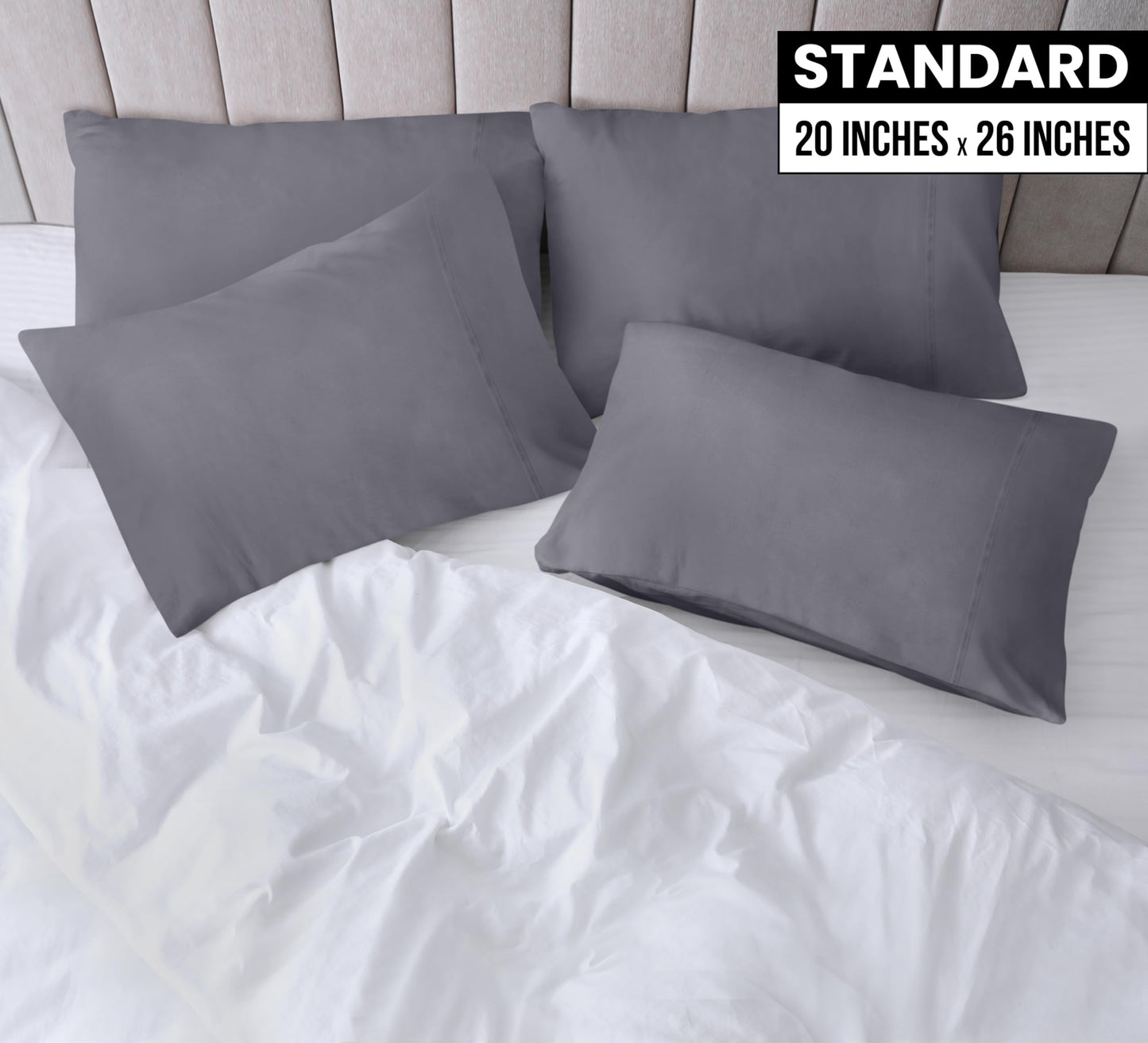 Utopia Bedding Pillow Cases - Envelope Closure - Soft Brushed Microfiber Fabric - Shrinkage and Fade Resistant Pillow