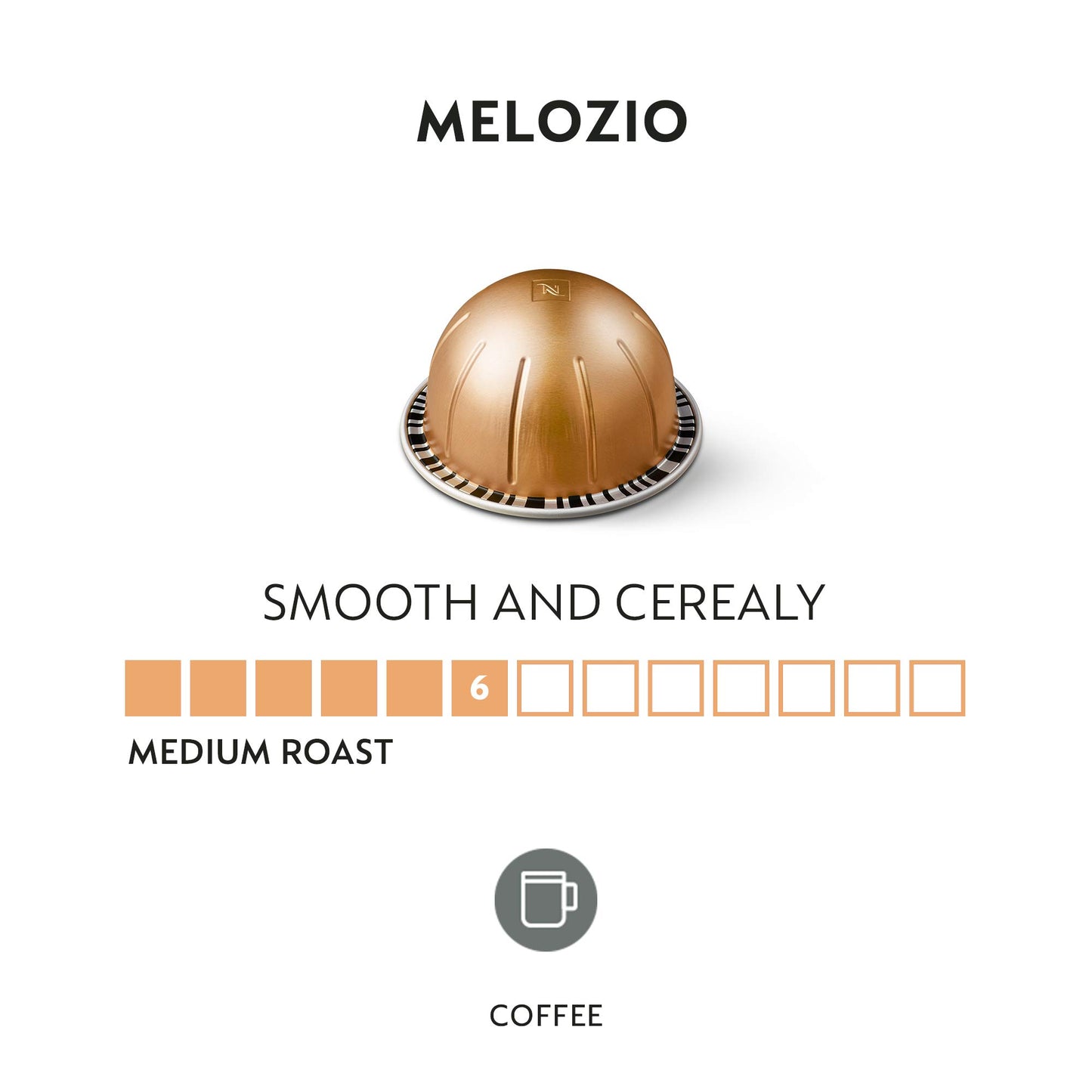 Nespresso-Kapseln Vertuo, Intenso, dunkel gerösteter Kaffee, Kaffeepads à 30 Stück, ergibt 225 ml.